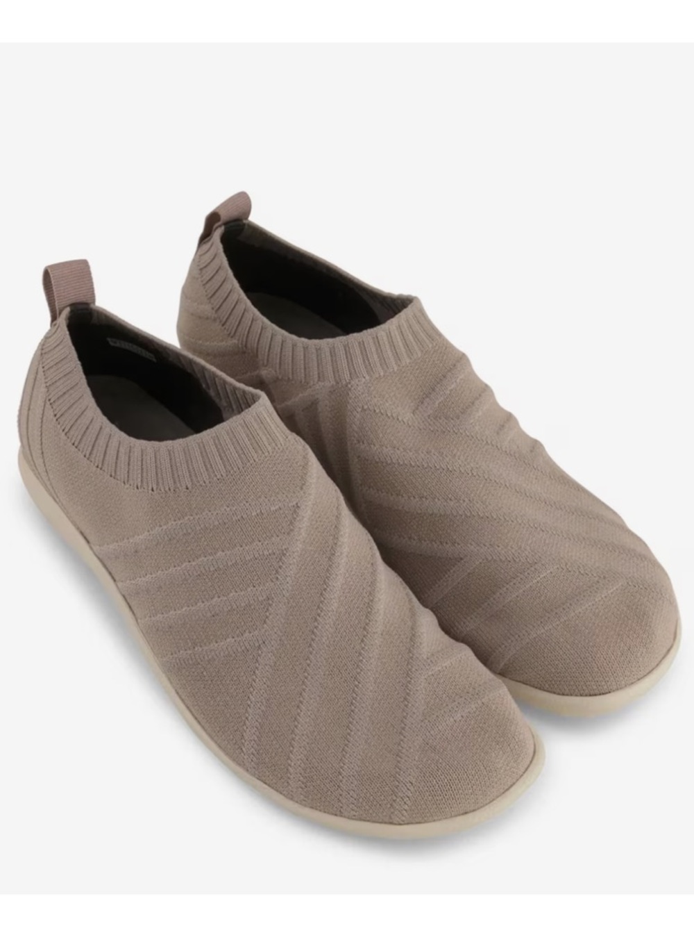 Naot Taupe Okahu Stretch Slip-on Shoe Textured Fabric Upper